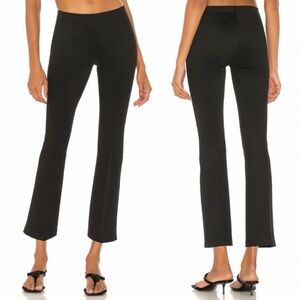 Helmut Lang Cropped Ribbed Legging Flare Pants